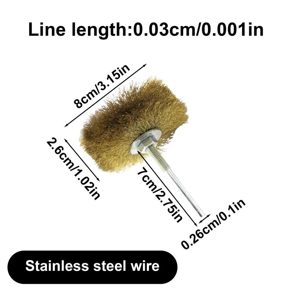 Drill Wire Brush Auto Parts Adhesive Removal Brush Pen Wheel Cup Brushes Abrasive Copper Brass Wire Wheel Brush Tool For All