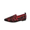 Fashion Spring New Single Shoe Women's Pointed Head Deep Mouth Mesh Cloth Breathable Soft Sole Anti-slip Wear-resistant Flat Shoes