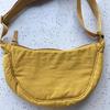 Summer 2025 Women's Waterproof Nylon Crossbody Bag - Solid Color Dumpling Style