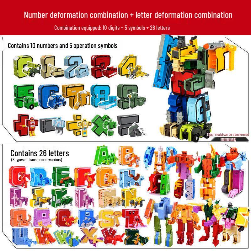 Dinosaur Robot Transformation Toy Set for 6-Year-Olds
