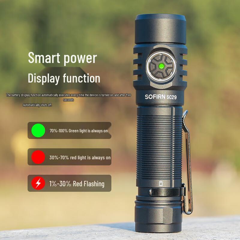 Sofirn SC29 Rechargeable High-Power LED Flashlight