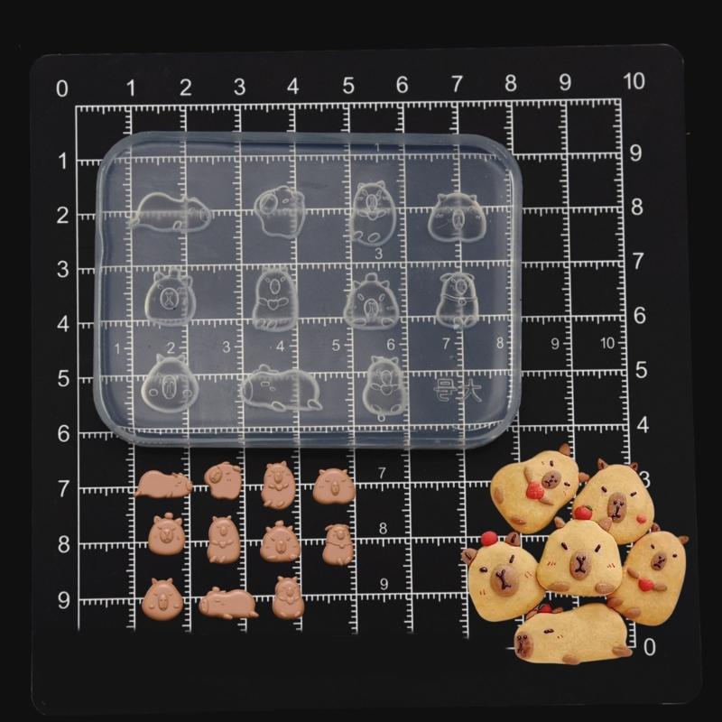 Capybara Shaped Silicones Molds Baking Molds for Making Candy Chocolate Cookie Muffins Mousses Cake Fondant Decorations