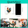 Delightful Cartoon Acrylic Rooster Christmas Decoration For Eye-catching Car Decor