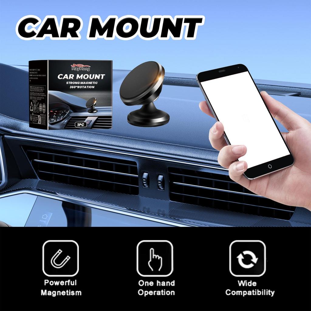 1pcs  Car Mount Car Rotating Dashboard Navigation New Magnetic Folding Cell Phone Holder
