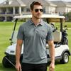Men's Sporty Breathable Mesh Button-Up Pure Color Casual Shirt Summer Loose Fit Polyester Dry-Moisture Wicking Short Sleeve