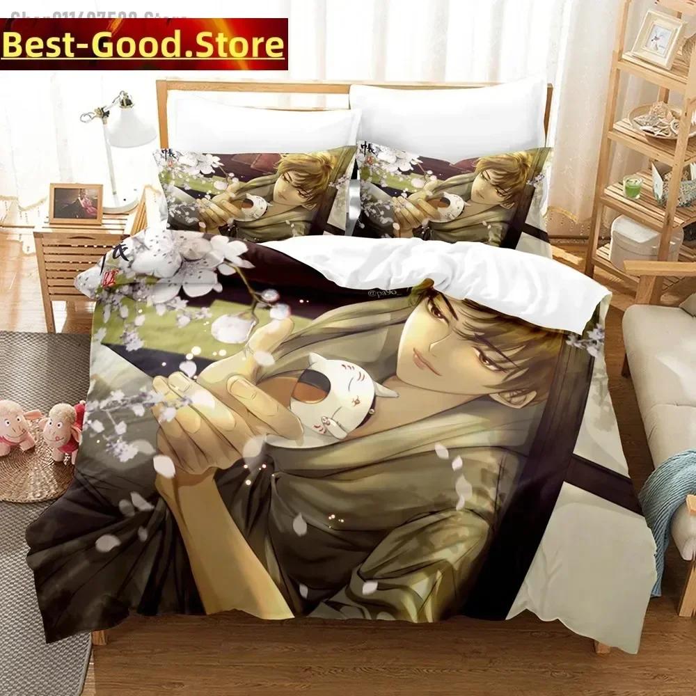 Comforter 3D Takashi Natsume Bedding Set Natsume'S Book Of Friends Printed With Soft Single Double Queen Super King