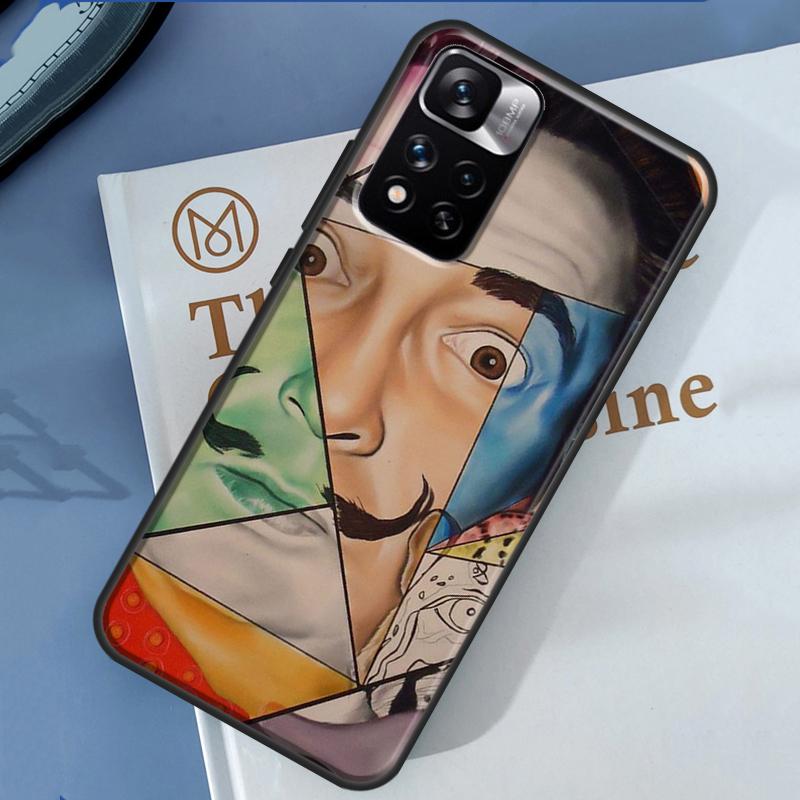 

Salvador Dali Art Case For Xiaomi Redmi Note 13 12 11 9 10 14 Pro 9S 10S 11S 12S Redmi 14C 10C 12C 13C Cover Redmi Note 9