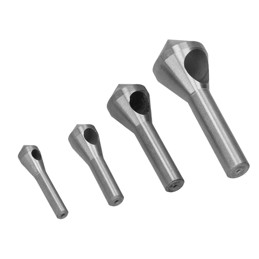 4Pcs Countersink Deburring Drill Bit High Speed Steel 4241 Chamfering Tool Oblique Hole
