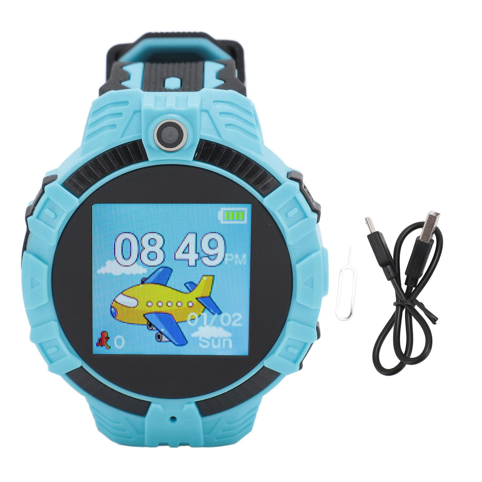 

Детские умные часы 1,3 дюйма IP67 Водонепроницаемые многофункциональные детские часы с HD-камерой и 16 играми Музыкальные часы Green