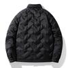 Winter Down Jacket Men's Wheat Ear Splicing Tooling Shirt