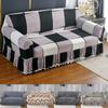 Printed Ruffled Skirt Sofa Covers for Living Room Stretch Couch Cover Sofa Slipcover Furniture Protector