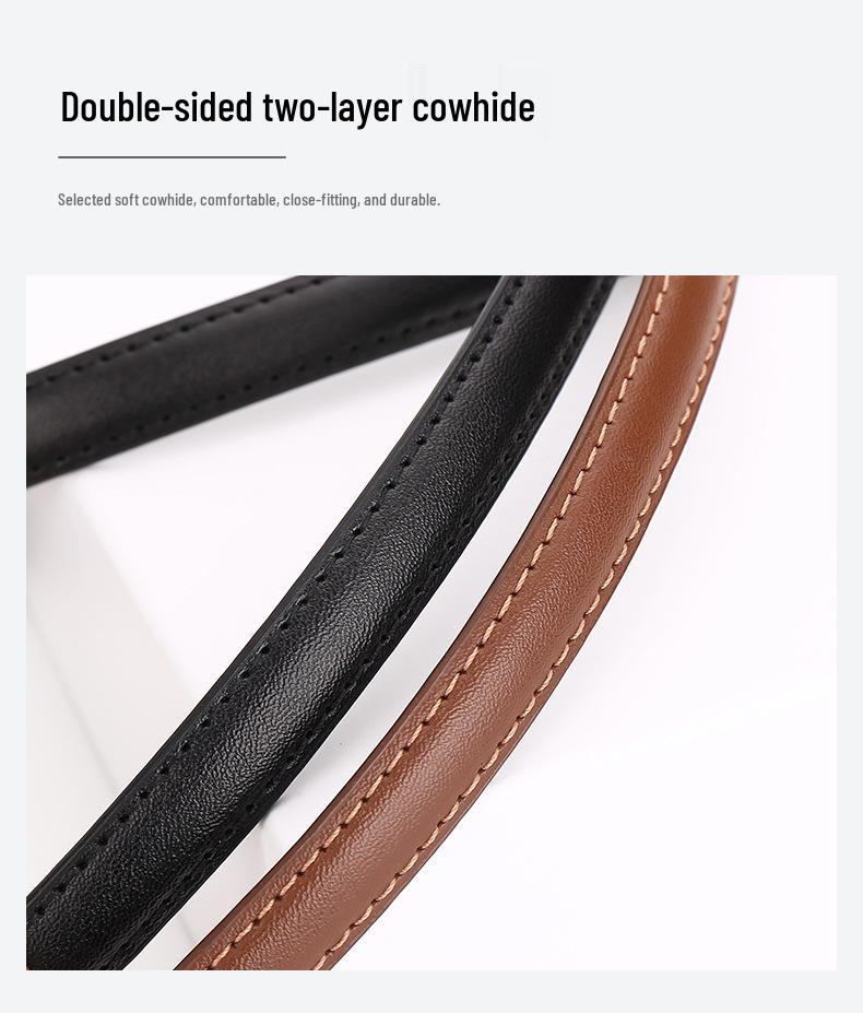 Women's Genuine Leather Dress Waist Belt - Versatile, High-End Fashion Accessory