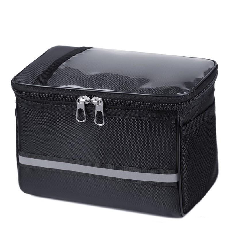 Large Capacity Handlebar Bicycle Bag with Touch Screen for Mobile Phone - Multi-functional Front Bag for Cycling Gear