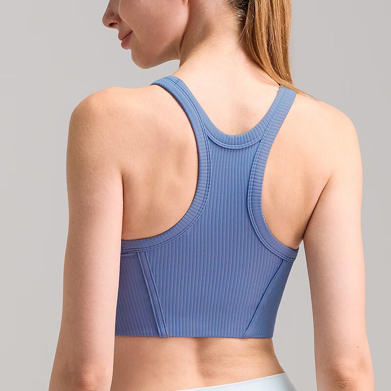 Женский спортивный бюстгальтер Junbie с ребристой текстурой, быстросохнущий L
