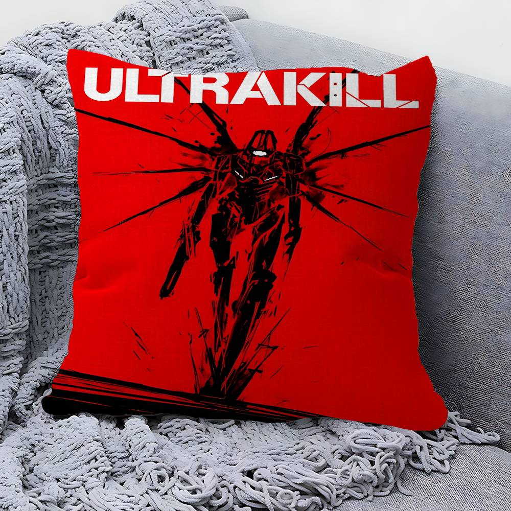 Poduszka do gry ULTRAKILL Poduszka Anime Poszewka na poduszkę na sofę/łóżko Poszewka na poduszkę x cm Moda
