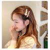 5Pcs Neue Retro Haarnadeln Set Feder Perle Haar Clip für Frauen Geometrische Kristall Barrettes Mädchen Haar Zubehör