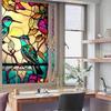 Privacy Film for Stained Glass - Removable Decorative Window Sticker - Static Cling Film Without Glue for Bathroom, Home, Office less