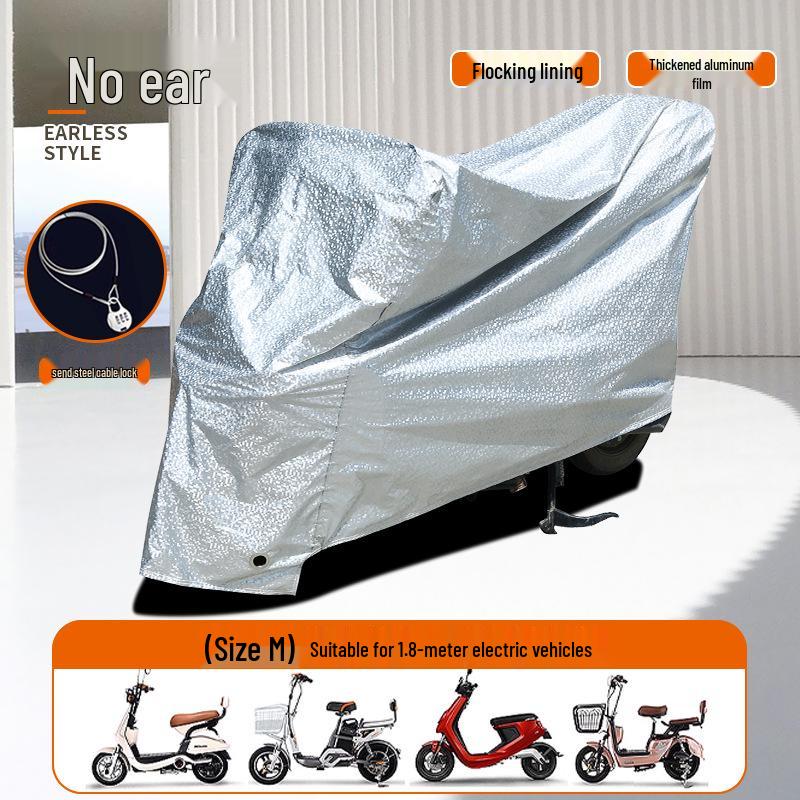Universal Rainproof Car & Motorcycle Cover - Thick, Dustproof, Sunscreen Protection for Electric Cars