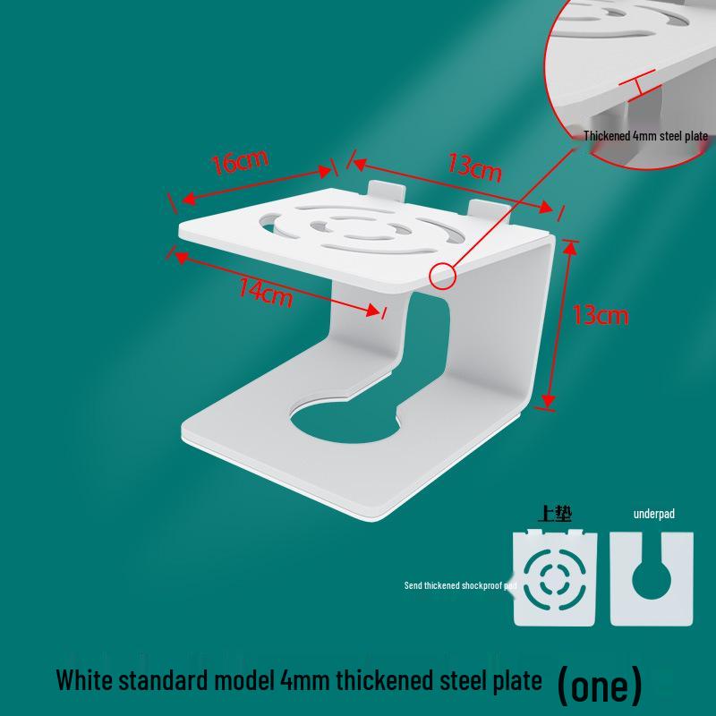 Podwyższany Stojak na Głośniki Biurkowe z Grubą Płytą Stalową, Odporny na Wstrząsy, Antypoślizgowy