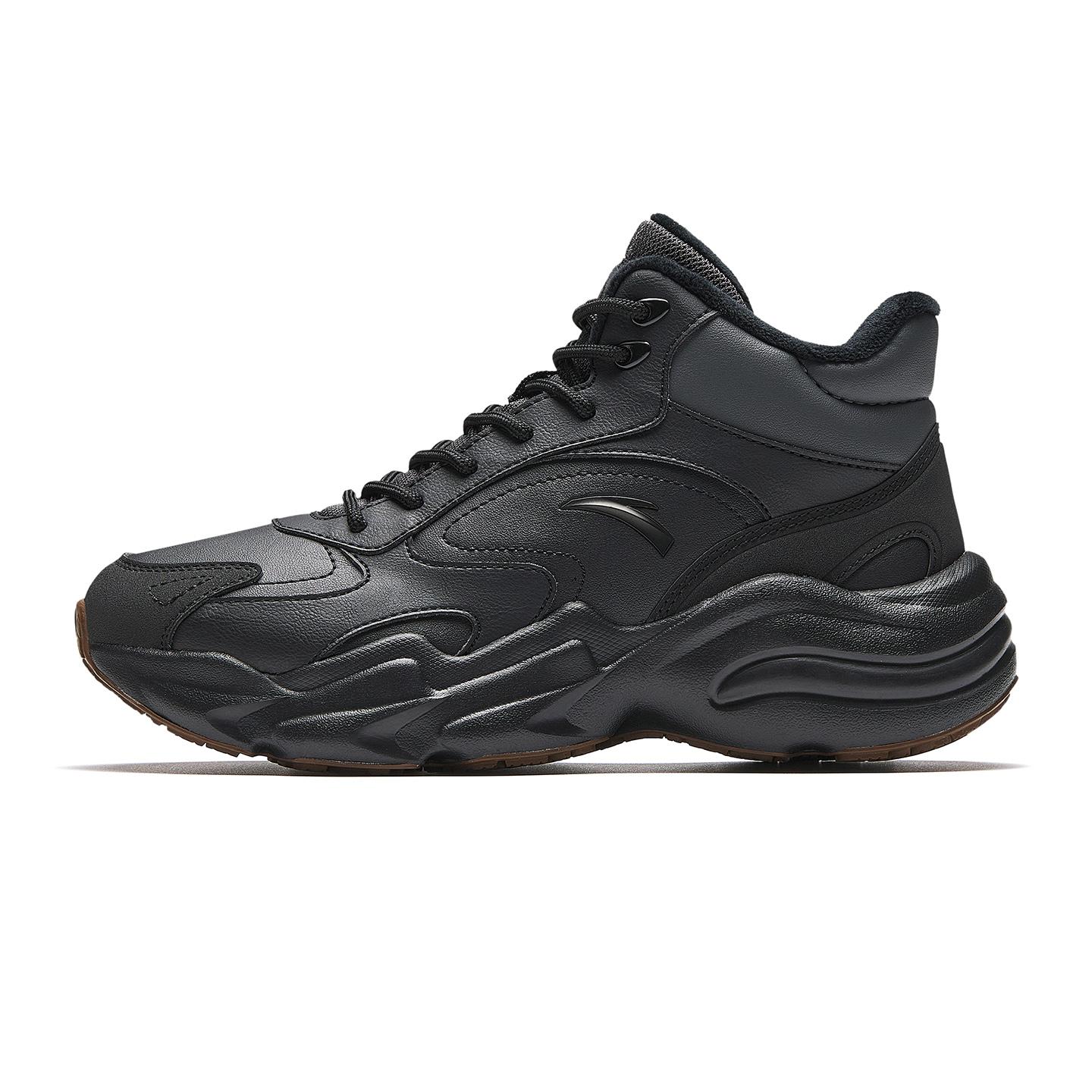 

Anta Walker Thermal Height Increasing Abrasion Resistant Lightweight Slip Resistant Mid top Casual Shoes Women s Black 922618923-3 40