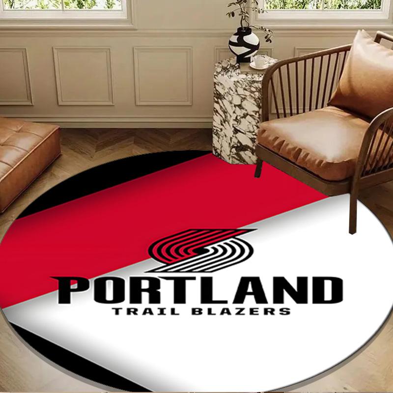 Trail Blazers Logo Round mat, Anti-slip Circle Carpet Chair rug For livingroom,Bedroom, doormat home decor Gift Christmas Gifts