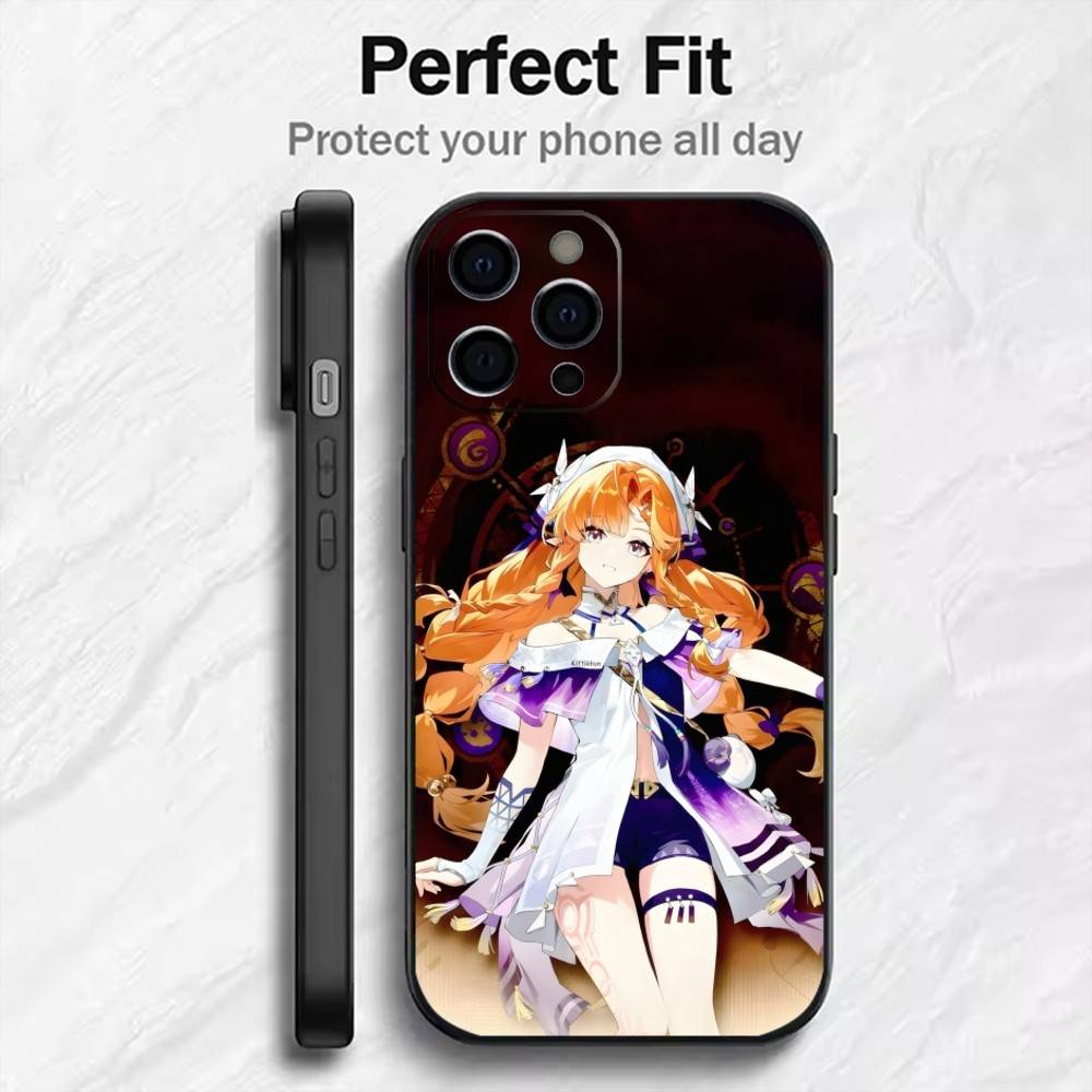 

WUWA New S-Sigrika Phone Case For iPhone17,16,15,14,13,12 Plus,Max Soft Silicone Black Cover iPhone11PROMAX