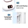 Turbo Ultra Quiet Waist Clip Fan LED Display Mini Electric Fan  Summer Cooling
