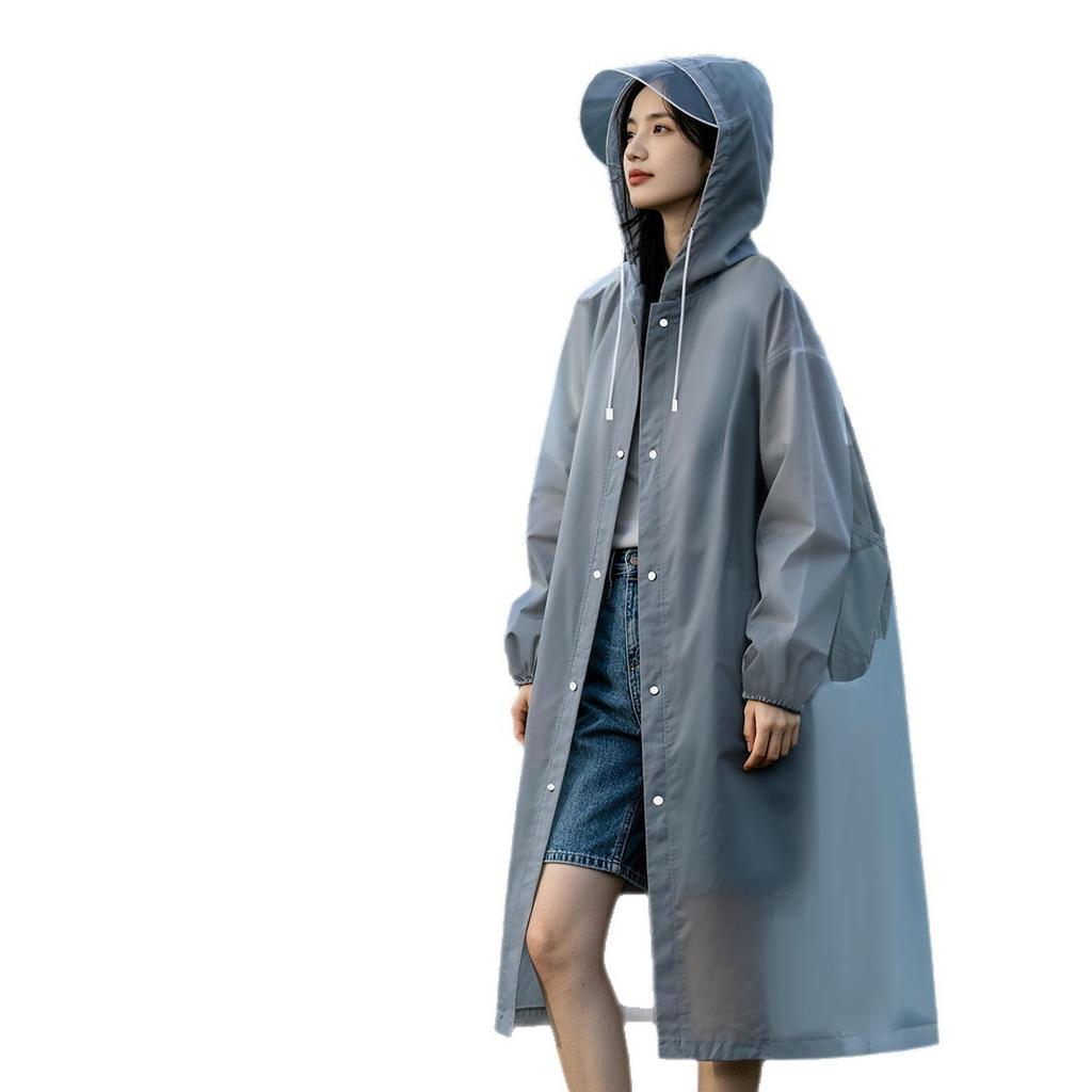 2pcs Disposable Rain Poncho PEVA Thickened Individually Wrapped, Backpackable Outdoor Hiking Travel Adult Raincoat