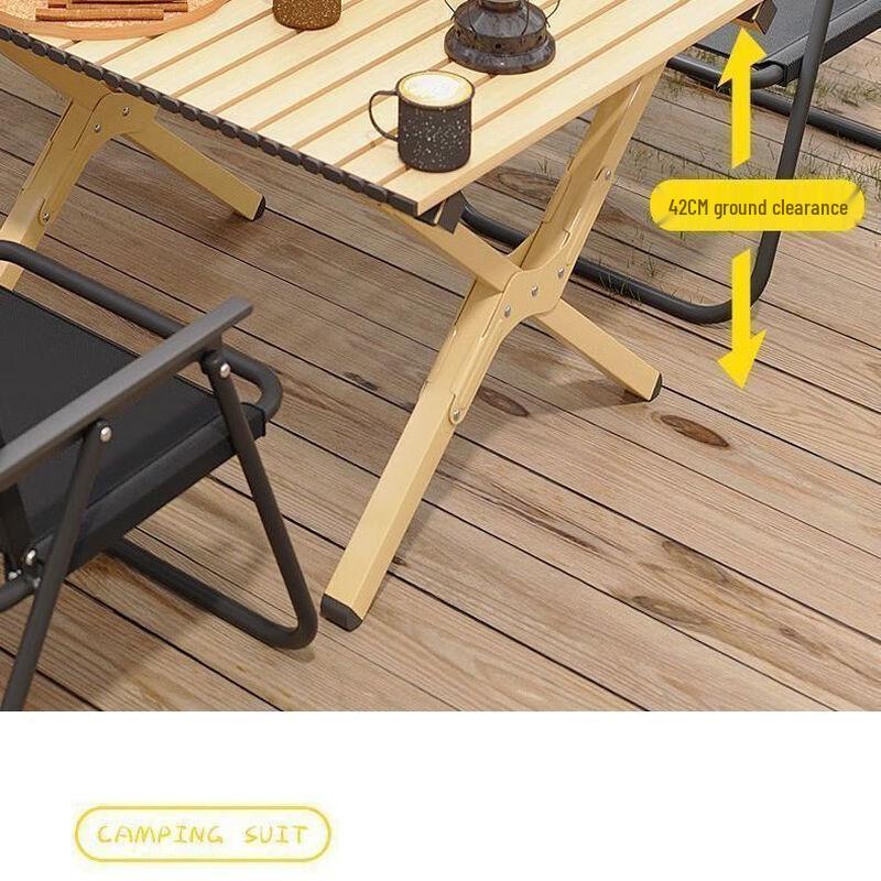 OEING Portable Outdoor Folding Table and Chair Set