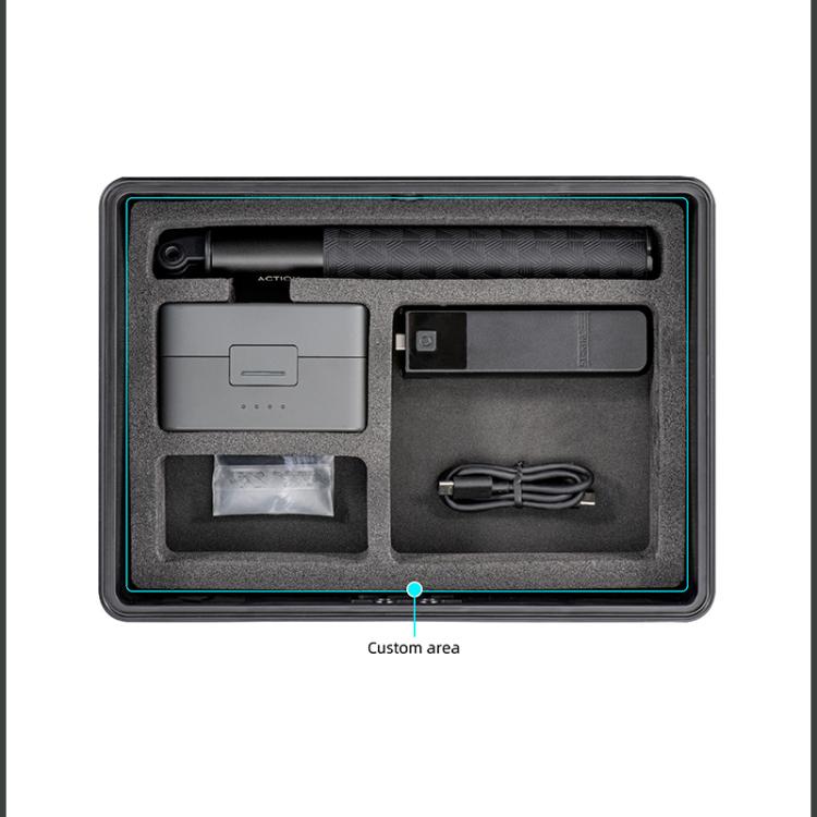 For DJI Osmo Pocket 4P STARTRC TSA Combination Lock Waterproof Dual-layer Suitcase Storage Box (Black)