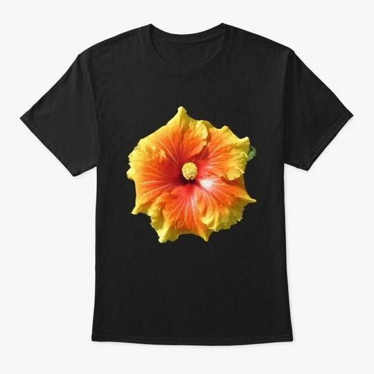 

Tropical Hibiscus Flower Summer T shirt Made in the USA Size S to 5XL 4XL