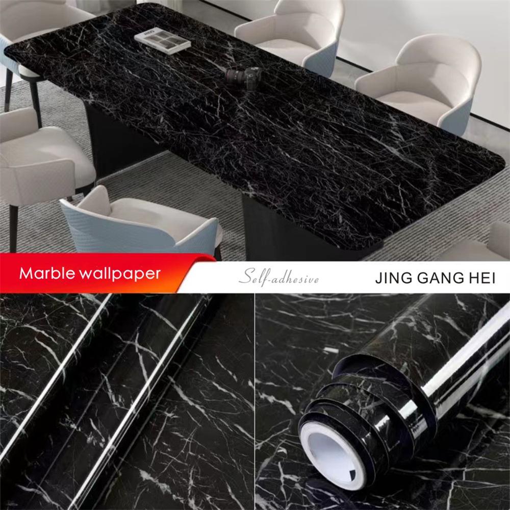 Marble Vinyl Film Self Adhesive Wallpaper for Bathroom Kitchen Cupboard Countertops Contact Paper PVC Waterproof Wall Stickers