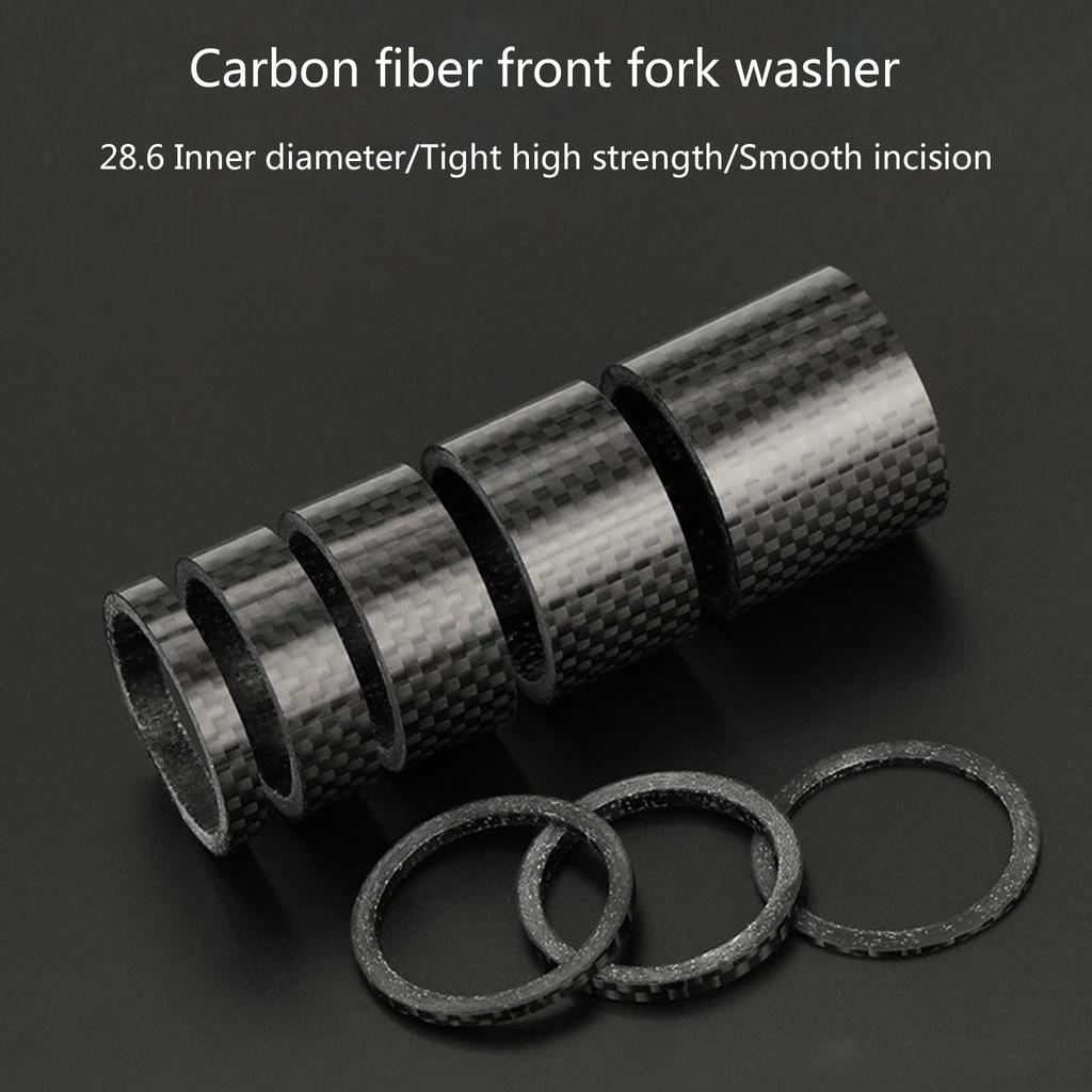 Bike Front Fork Headset Spacers Headset Washer Carbon Fiber Bicycles Headset Spacers Threadless Bicycles Front Stem Fork