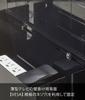 Yamazaki Smart Behind-the-TV Cable Box, Black, Approx. W40 x D15.5 x H14.5cm, Smart Cable Storage, Easy Opening and Closing, 4988