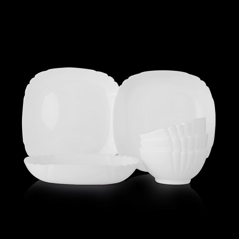 Luminarc Lutesha White Jade Glass Dinnerware Set