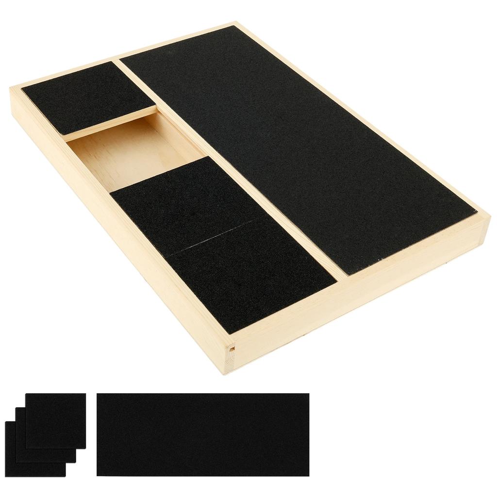 Dog Nail Scratch Board Wear Resistant Dog Nail File Board with Hidden Snack Box Pet Safe Sandpaper Board for Cat and Dog