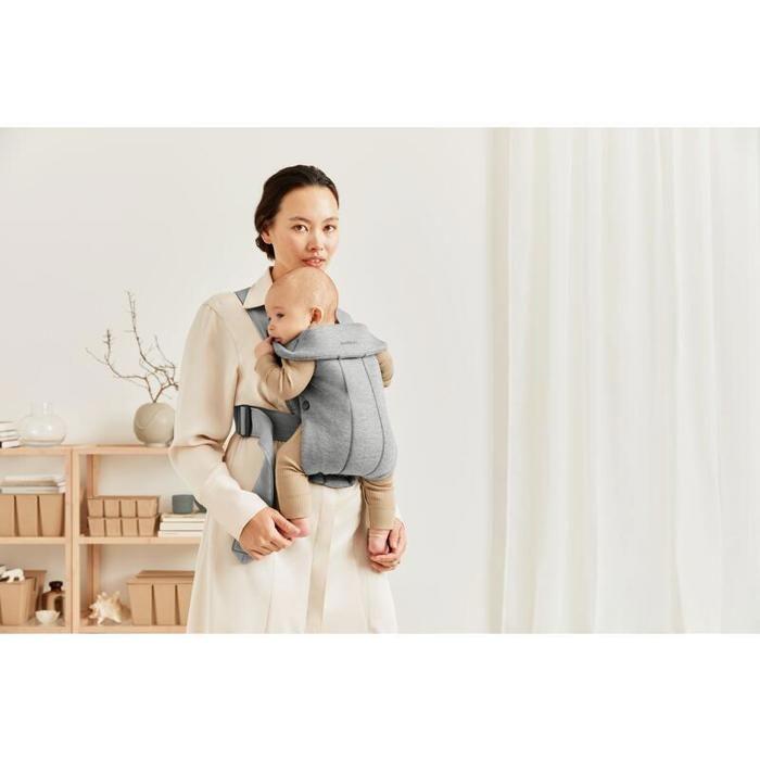Porte-bébé mini - babybjörn - gris clair - ergonomique - mixte