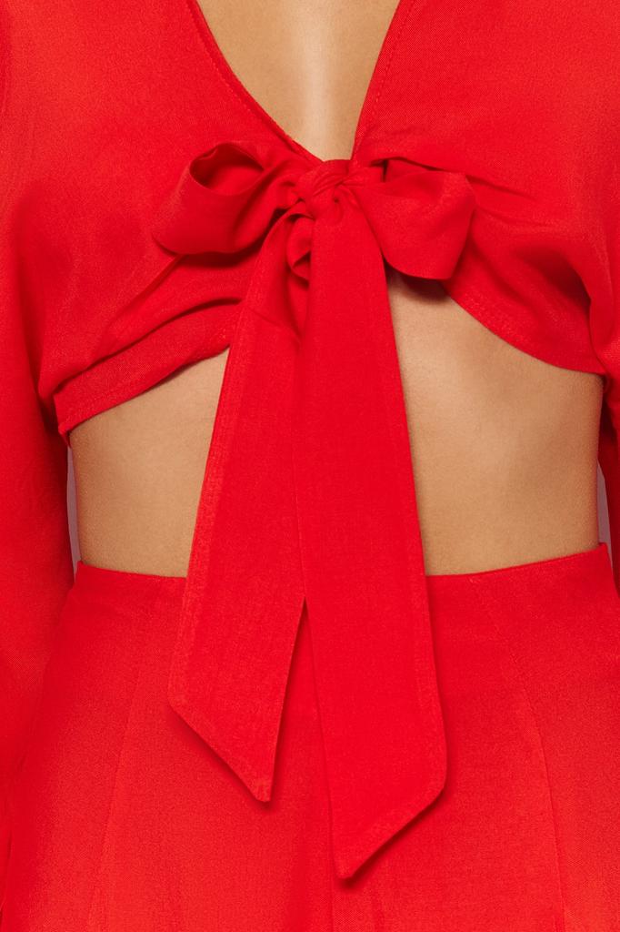 Damenmode Neues Oberteil-Unterteil-Set Schwarz Gewebte Rüschenbluse Shorts Set