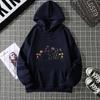 Rose Butterfly Impossible Letter Graphic Print Women Sweatshirt Fashion Hooded Loose Casual Hoodies Fleece Soft Clothing