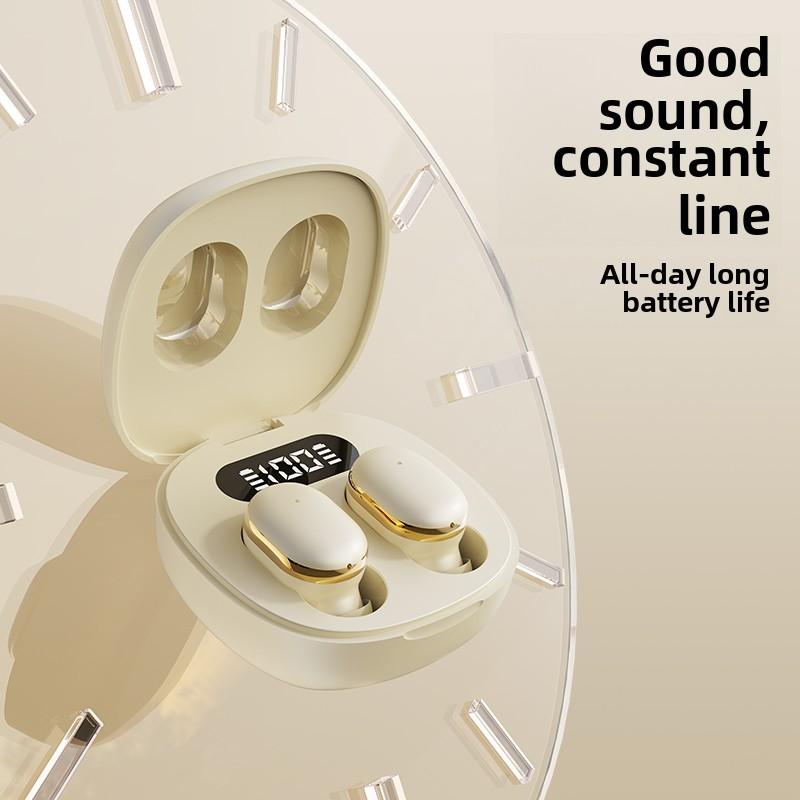 Q31 Wireless Bluetooth Headset Transparent ENC Headphones LED Power Digital Display Stereo Sound Earphones for Sports Working