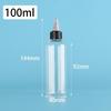 PET Jelly Bottle with Rotating Cap - Liquid Pigment Dropper, Refillable, Available in 60/80/100/200ml Sizes