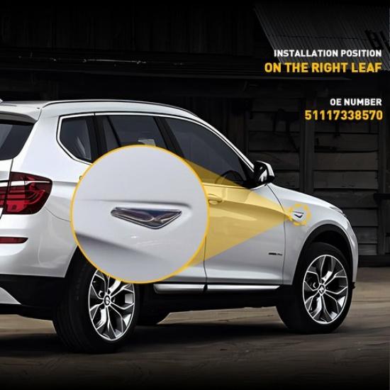 Right Passenger Side Fender Chrome Emblem Moulding For X4 BMW F25 F26 2015-2017