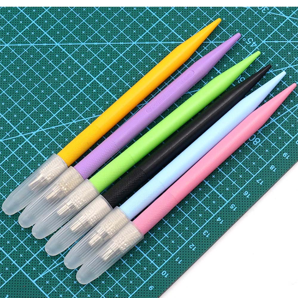 Univerzální řezací nůž s 12 čepelemi Pro scrapbooking DIY Ruční deník Řezačka papíru Umělecký řezák Gravírovací nástroje Kancelářské potřeby