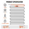 SucceBuy Pipe Heating Cable 24FT/30FT/12FT/18FT 6FT Heat Tape Pipe Heat Cable Protects PVC Hose Metal Plastic Pipe from Freezing