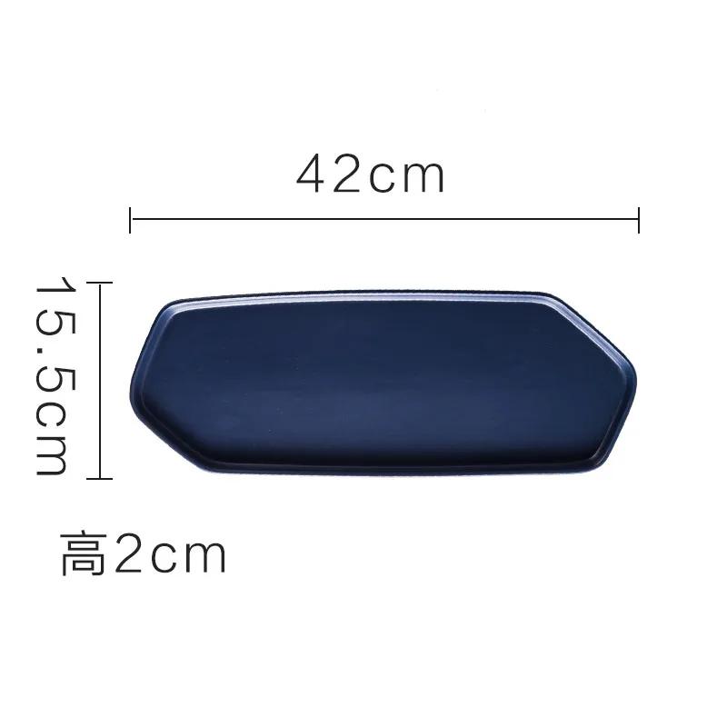 Japoński Nieregularny Ceramiczny Talerz do Sushi Jednolity Kolor Płaski Talerz Talerze Deserowe Talerzyki do Przekąsek Specjalna Zastawa Stołowa Restauracyjna