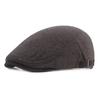 Plaid British Style Woolen Beret Cotton Painter Cap Fashion Newsboy Hat  Outdoor
