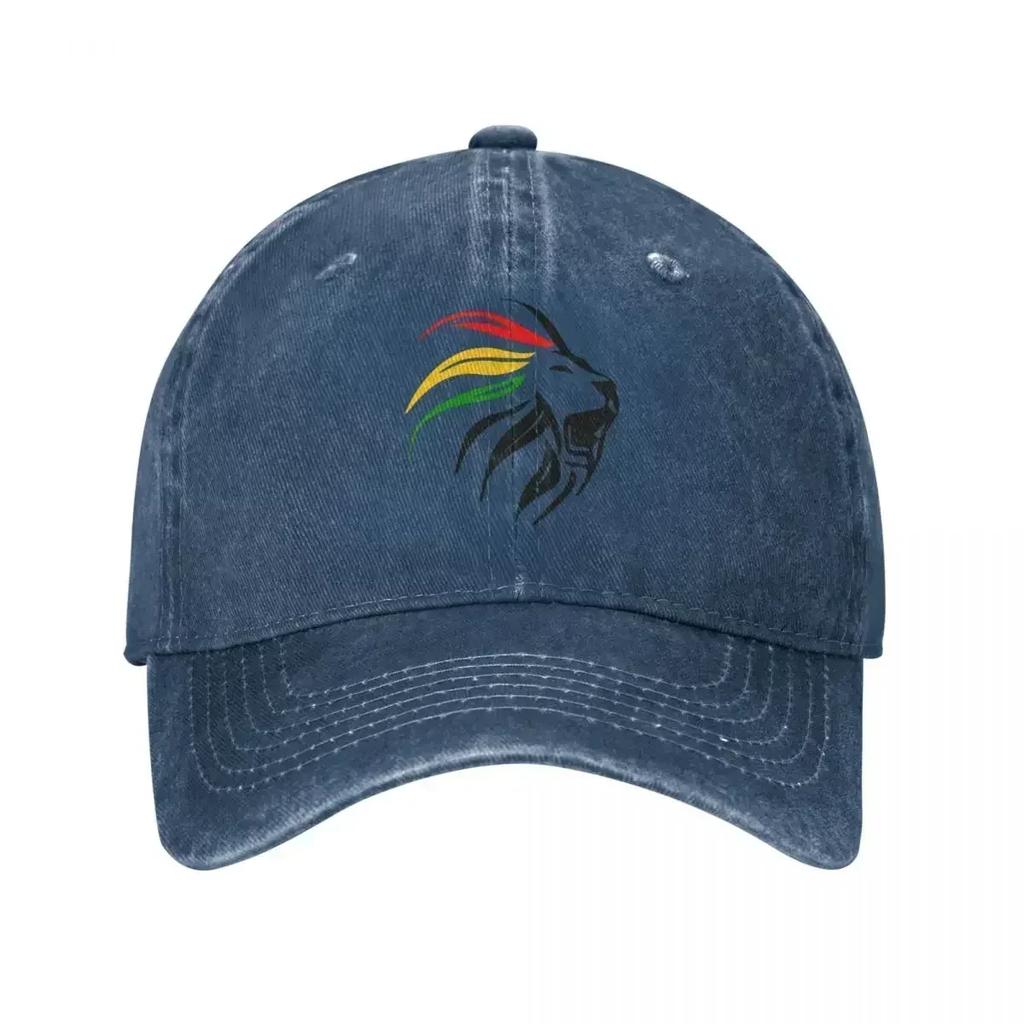 Cool Rasta Lion Of Judah Art Dreadlock Rastafari Unisex Women Baseball Caps Distressed Damln Washed Caps Hat Fashion Gift Headwear