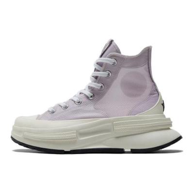 Run Star Legacy CX Einfache Plateau High-Top Canvas-Schuhe Unisex Lila und Weiß
