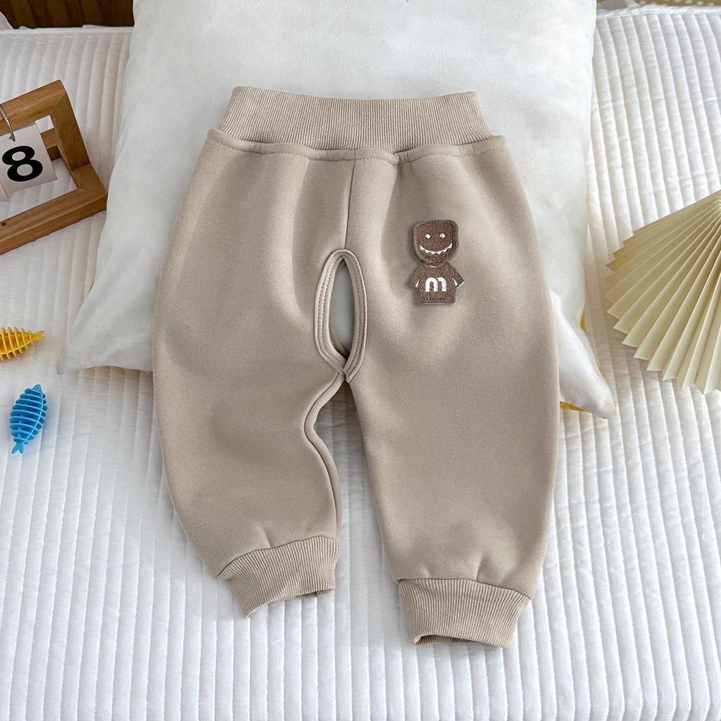 Kleinkind & Kleinkind Schrittoffene Fleecehose - Warme Thermokleidung für Herbst/Winter für Jungen & Mädchen