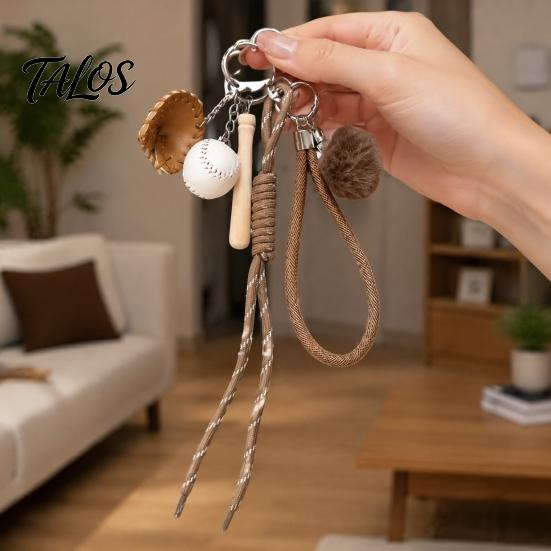 Faux Leather Keychain Baseball Theme Keychain, Glove Purse Bag Charm, Charm Backpack Hanging Decorative Accessory, Gift for Lovers